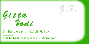 gitta hodi business card